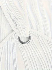 Wavy Stripe Solid Dress