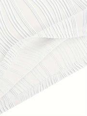 Wavy Stripe Solid Dress