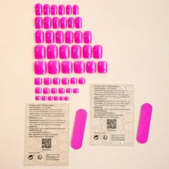 Cyflymder 48pcs False Nails set Square Fake Toeails Set Manicure Supplies Solid Color Summer Artificial Nail Patch False Toenail Tips