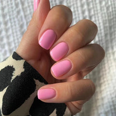 Cyflymder Nude Pink Wearable Nail Tip Art Glitter Powder Pearl Rhinestones Fake Nail Full Finished False Nail Press on Nails Glue Manicure