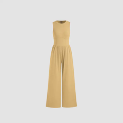 Soft & Stretchy Sleeveless Wide Leg Jumpsuit with Pockets