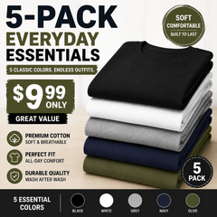⭐ Heavyweight Cotton Work T-Shirts 20-Pack Value Bundle