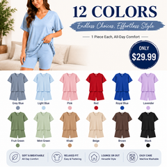 Effortless Summer Lounge Set Oversized Tee + Biker Shorts