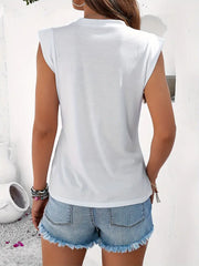 Solid Crew Neck Vest