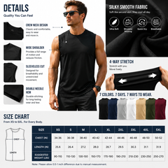🔥Special Sale🔥Men's Athletic Breathable Sleeveless Workout Tank Top-7 Pcs-$24.95