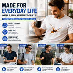 Water Repellent and Stain Resistant T-Shirt